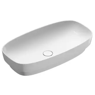 Catalano Alvea Раковина 75х40см., настольная или полувстраиваемая , цвет: белый глянцевый