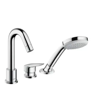 Hansgrohe Logis Смеситель на край ванны, на 3 отв., цвет: хром