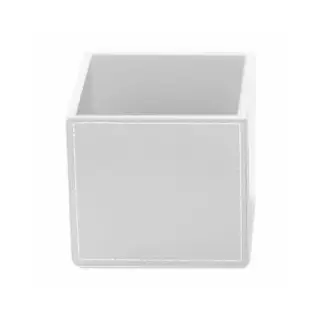 Decor Walther Brownie BOD1 Универсальная коробка 13x13x12.5см, настольная, цвет: белая кожа