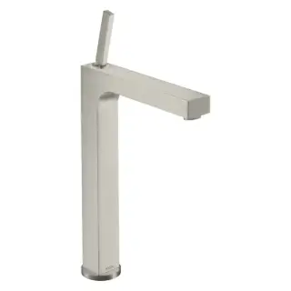 Axor Citterio Смеситель для раковины 280, на 1 отв., с донным клапаном, высокий, цвет: шлифованный никель