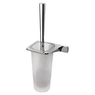 Colombo Alize Туалетный ерш, подвесной, SX, цвет: хром/матовое стекло