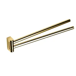 Colombo Mini Полотенцедержатель двойной 34cм, цвет: PVD золото матовое