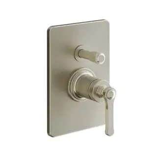 Gessi Venti20 Смеситель для душа, встраиваемый, с переключателем на 2 положения, внешняя часть, цвет: Finox Brushed Nickel