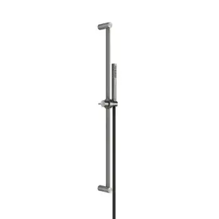 Gessi Shower316 Штанга в комплекте с душевой лейкой с легкой очисткой, шланг 1,50м, цвет: шлифованная сталь