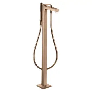 Axor Citterio Смеситель для ванны, напольный, с ручным душем, текстура, цвет: полированное красное золото
