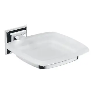 Colombo Portofino Мыльница подвесная, цвет: хром/матовое стекло