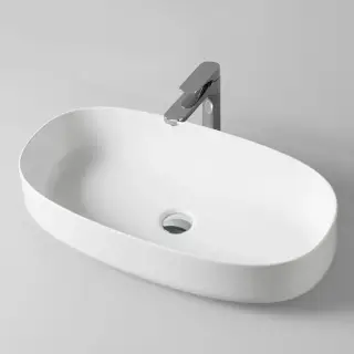 ArtCeram Cognac Раковина 68х35 см, без отв., накладная, без слив-перелива, цвет: белый матовый