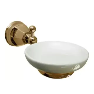 Nicolazzi Teide Мыльница подвесная, цвет: белый/Bronze Plated