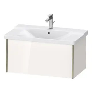 Duravit XViu Тумба подвесная 81x46.9x40.5см, с раковиной, 1 ящик, цвет: белый глянцевый/champagne matt