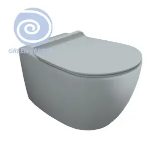 Simas Vignoni Унитаз подвесной 56х36,5см., безободковый, смыв TORNADO (green vertigo), цвет: tela matt