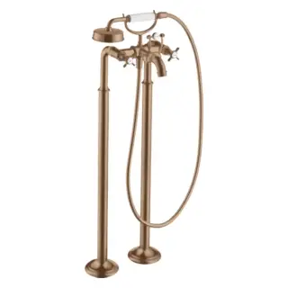 Axor Montreux Смеситель для ванны, напольный, с ручным душем, цвет: шлифованное красное золото
