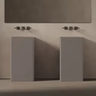 DEA DESIGN Pedestal Basin Раковина напольная 45х45хh90см, цвет grey brown