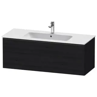 Duravit D-Neo Тумбочка подвесная 121х44x46.2см., раковина, 1 ящик, цвет: Black Oak