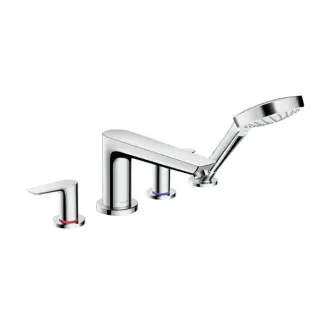 Hansgrohe Talis E Смеситель на край ванны, на 4 отверстия, цвет: хром