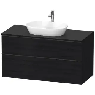 Duravit D-Neo Тумбочка подвесная 64.4x120x55 см, раковина, 2 ящика, цвет: Black Oak