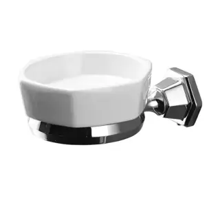 Devon&Devon Jubilee мыльница керамическая. подвесная, цвет: хром