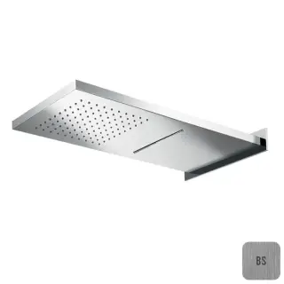 Almar Slim Square Верхний душ 59.2х27см., настенный, 2 режима, цвет: Brushed Stainless Steel