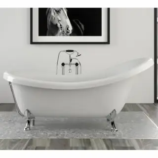Knief Victorian Ванна отдельностоящая 174.5х83хh81/65см, цвет: белый/хром
