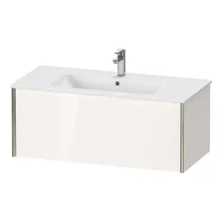 Duravit XViu Тумба подвесная 101x48x40см, с раковиной, 1 ящик, цвет: белый глянцевый/champagne matt