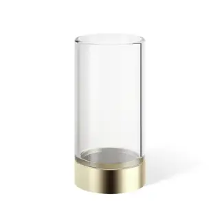 Decor Walther Century SMG Стакан настольный, прозрачное стекло, цвет: золото матовое