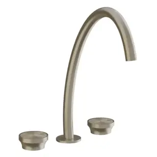 Gessi Origini Смеситель для раковины высокий на 3 отв, без донного клапана, цвет: Finox Brushed Nickel