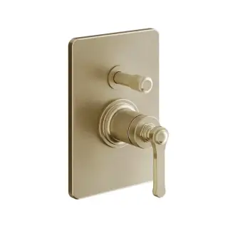 Gessi Venti20 Смеситель для душа, встраиваемый, с переключателем на 2 положения, внешняя часть, цвет: Warm Bronze Br. PVD