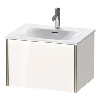 Duravit XViu Тумба подвесная 61x48x39.7см, с раковиной, 1 ящик, цвет: белый глянцевый/champagne matt