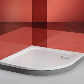 Bette  Душевой поддон 1/4 круга 120х90хh65см с отв-м слива d9см, с шумоизоляцией и покрытием анти-слип PRO, цвет: белый