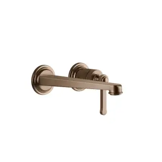 Gessi Venti20 Смеситель для раковины, встраиваемый, излив 20.1см., цвет: Copper Brushed PVD