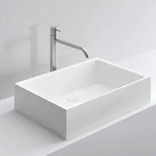 NOORTH milldue edition Раковина 59х38х13 см, без отв., накладная, цвет: белый