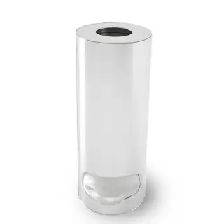 3SC Metal Tonda Контейнер для ватных дисков, настольный, цвет: белый матовый