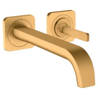 Axor Citterio E Смеситель для раковины, встраиваемый, излив: 23.2см., цвет: Шлифованное золото