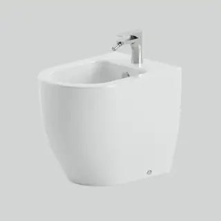 Artceram Monet Биде напольное 36х54х48см., 1 отв., приставное, saniglaze, цвет: белый глянцевый