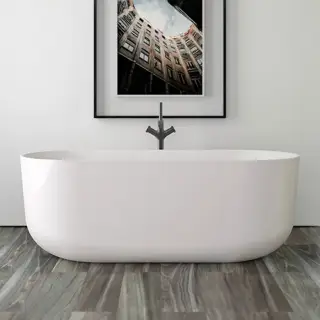 Knief Venice Ванна отдельностоящая 170х75х60см., щелевой перелив, цвет: белая глянцевая