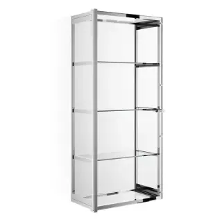 Decor Walther Glas S 3 Шкафчик подвесной 35x19x80см, стекло прозрачное, цвет: хром