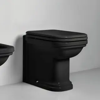Kerasan Waldorf Унитаз напольный пристенный 55х37см, цвет: черный