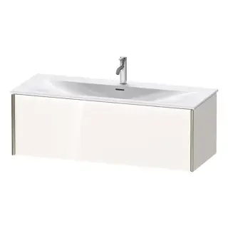 Duravit XViu Тумба подвесная 121x48x39.7см, с раковиной, 1 ящик, цвет: белый глянцевый/champagne matt