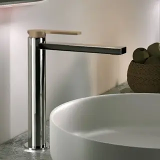 Gattoni Color Смеситель для раковины высота 225 мм, излив 160 мм. цвет: хром/Verde