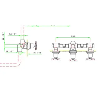 Nicolazzi Forest Внутрення часть для встроенного смесителя 1433