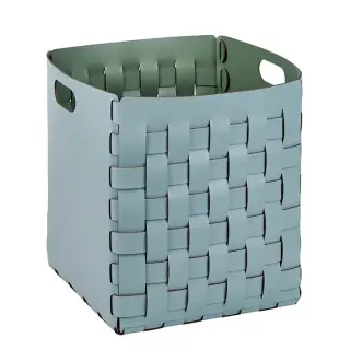 ADJ Корзинка Bottega, 35x35xH40 см., цвет: небесный/эвкалипт