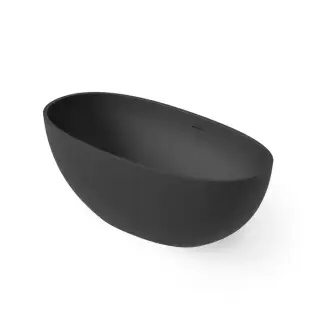 Dea Design Nature Ванна 165х80х58см., отдельностоящая, Solid Surface, цвет: Black №16