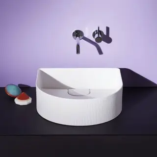 Laufen Sonar Раковина 41x36.5х13см., накладная, без отв., без перелива, с текстурой, цвет: белый глянцевый