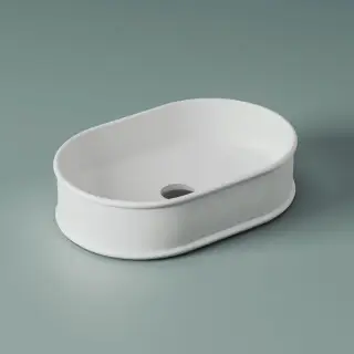 Artceram ATELIER Раковина 60x40х15 см, без отв., накладная, без перелива, цвет: белый матовый