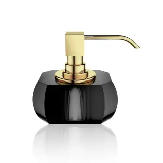 Decor Walther Kristall SSP Дозатор для мыла, настольный, цвет: хрусталь антрацит/золото
