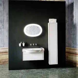 Laufen New Classic Тумба с раковиной, 77.5х31.5х34.5см, 1 ящик, подвесная, цвет: белый глянцевый (для раковины 813855)