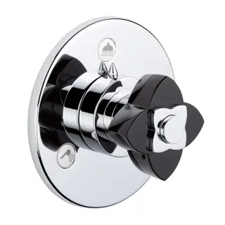 THG Petale De Cristal Noir Переключатель встраиваемый, внешняя часть, цвет: хром