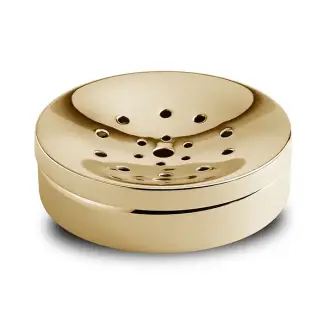 3SC Metal Tonda Мыльница настольная, цвет: золото 24к. Lucido