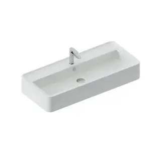 Artceram Rodolfo 100 Раковина накладная 100х45см., с 1 отв., без слив перелива, покр SANIGLAZE, цвет: белый