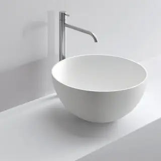 NOORTH milldue edition Раковина 40x14 см, без отв., накладная, цвет: белый