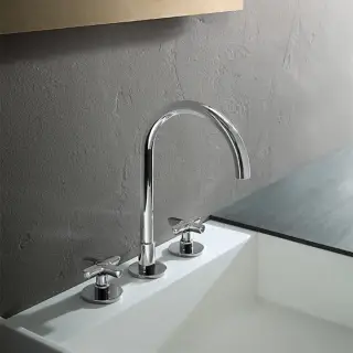 Fantini Icona Classic Смеситель для раковины, 3 отверстия, цвет: хром